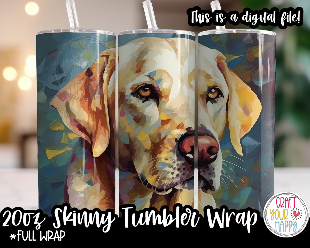  Puppy Dog 3D Sublimation Ready To Press Tumbler Wrap